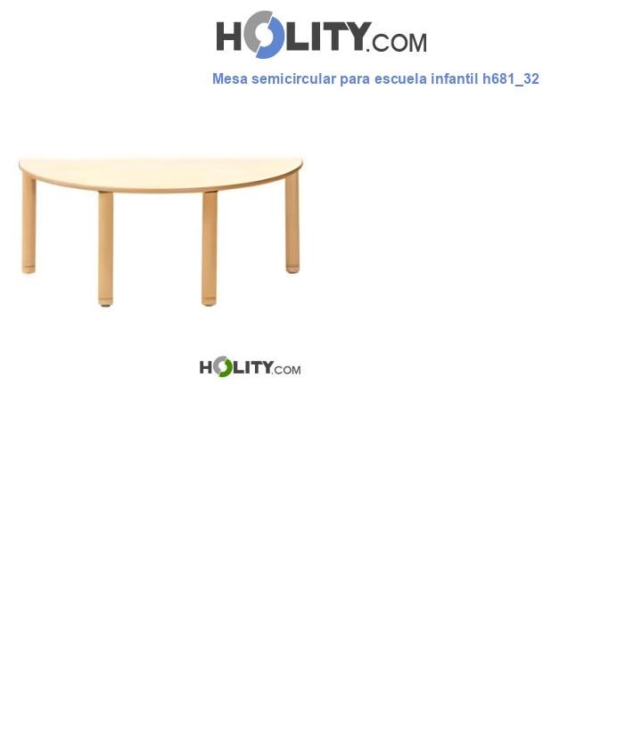 Mesa semicircular para escuela infantil h681_32