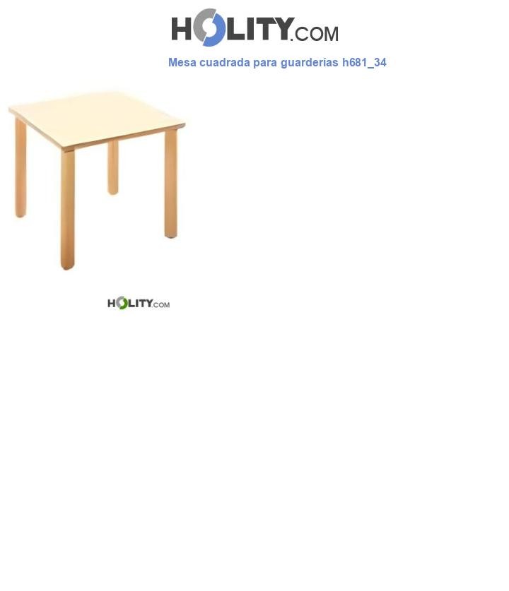 Mesa cuadrada para guarderías h681_34