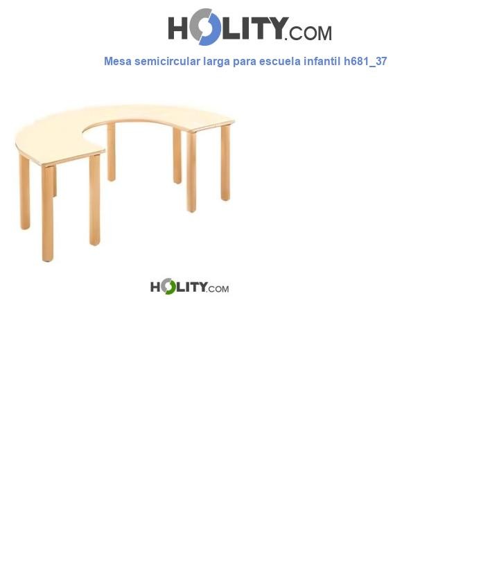 Mesa semicircular larga para escuela infantil h681_37