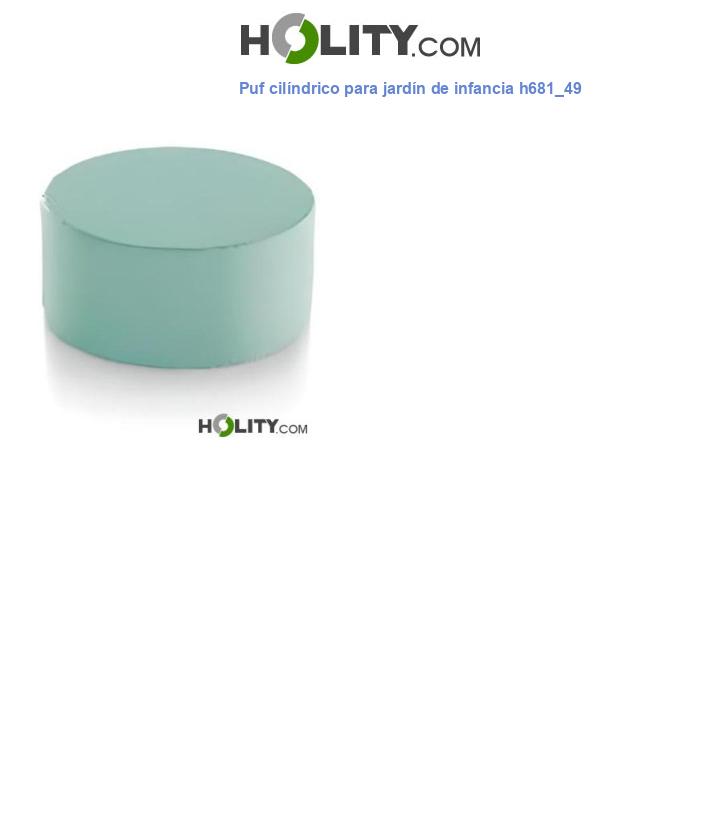 Puf cilíndrico para jardín de infancia h681_49