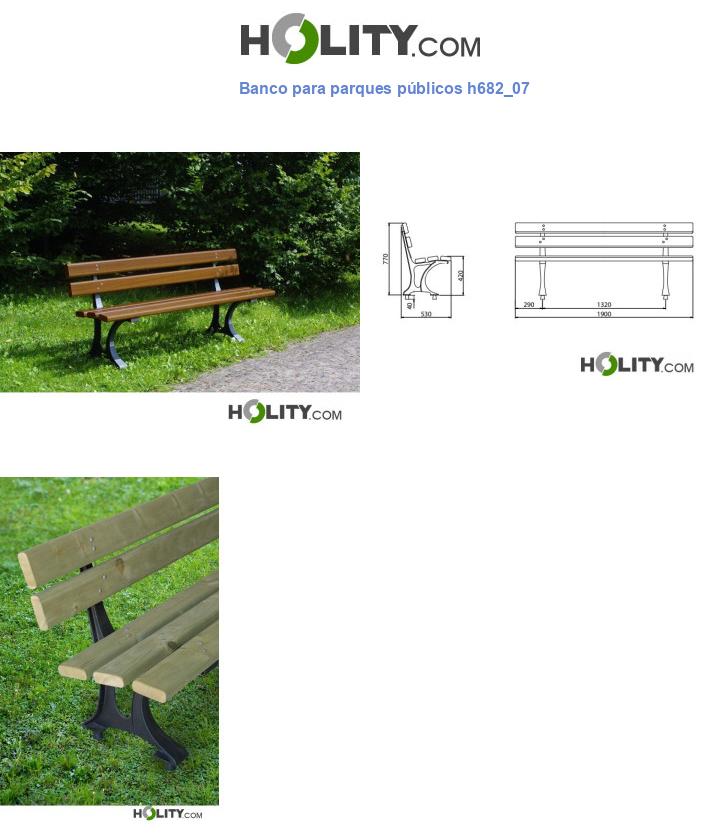 Banco para parques públicos h682_07