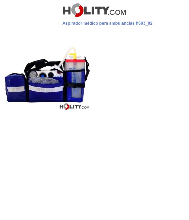Aspirador médico para ambulancias h683_02