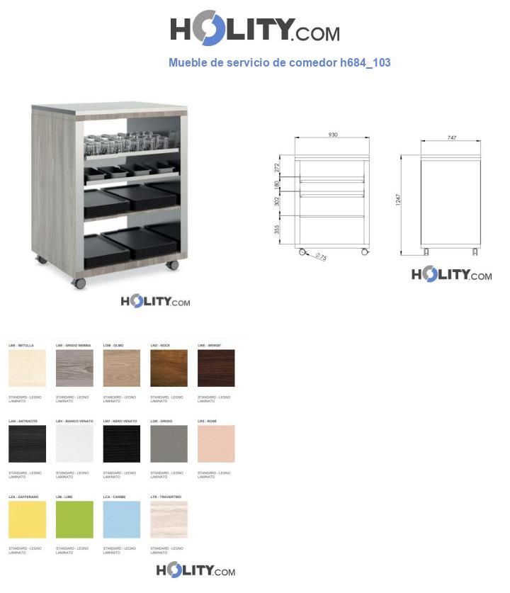 Mueble de servicio de comedor h684_103