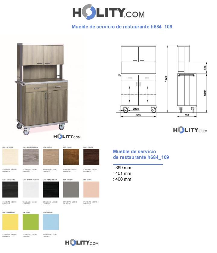 Mueble de servicio de restaurante h684_109