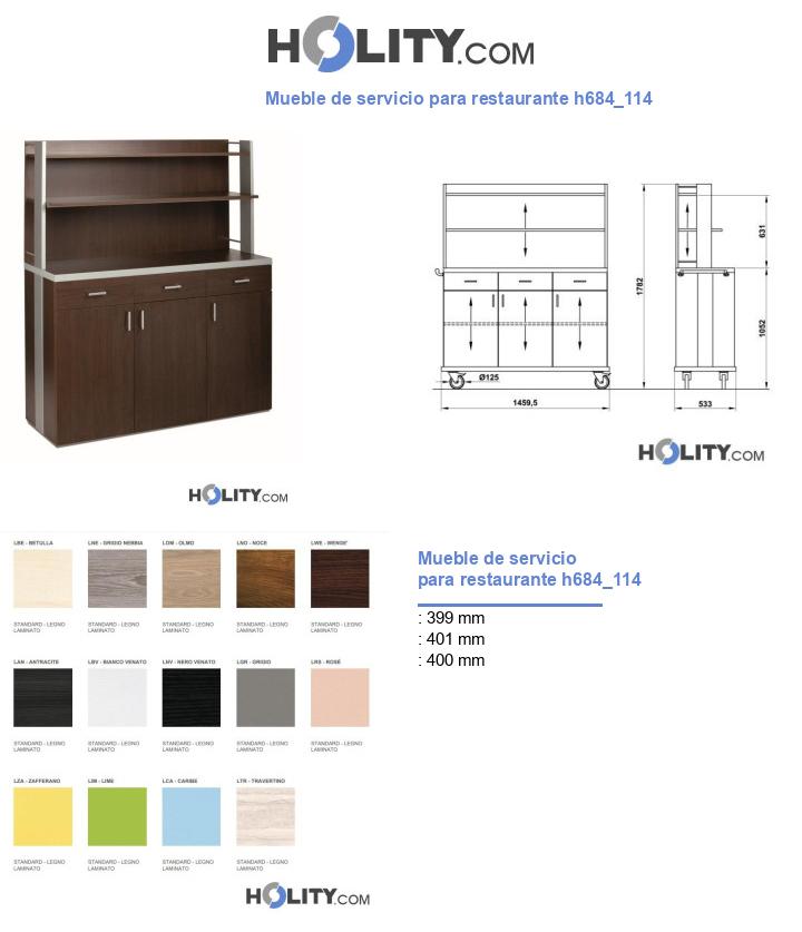 Mueble de servicio para restaurante h684_114