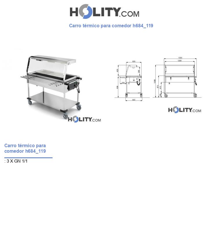 Carro térmico para comedor h684_119
