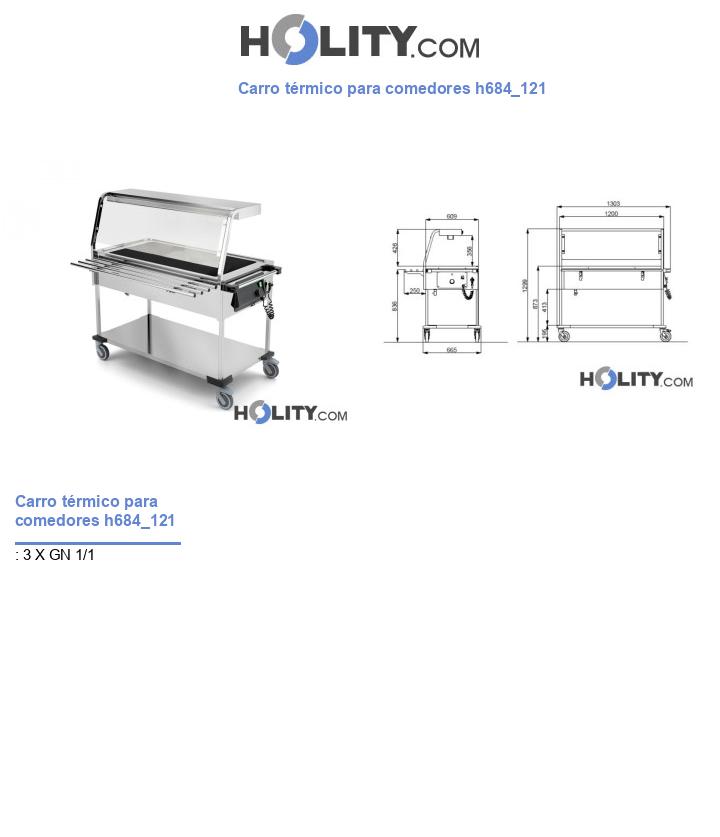 Carro térmico para comedores h684_121