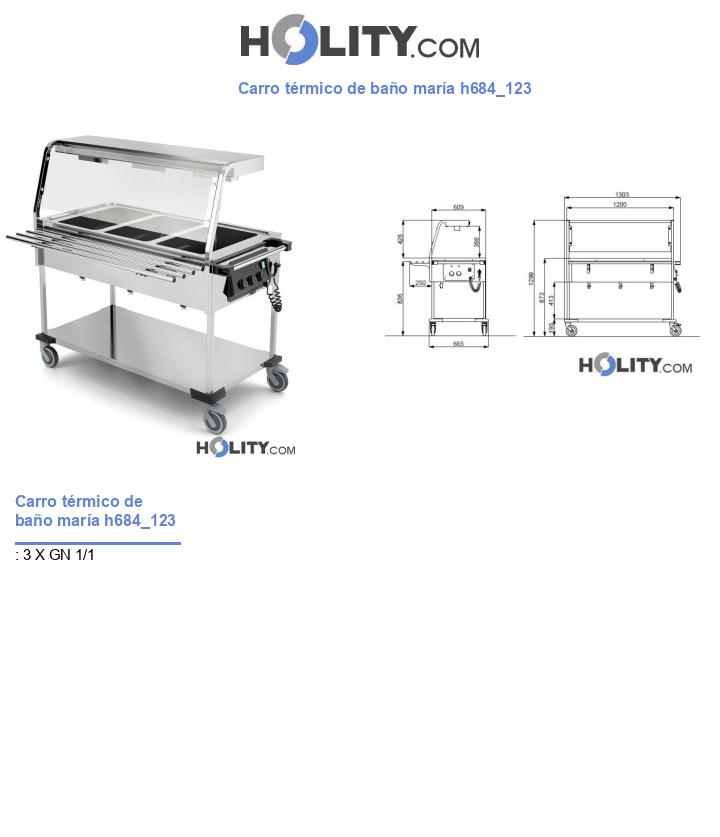 Carro térmico de baño maría h684_123
