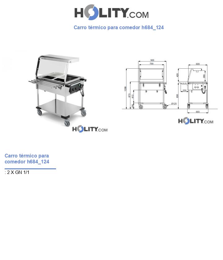 Carro térmico para comedor h684_124