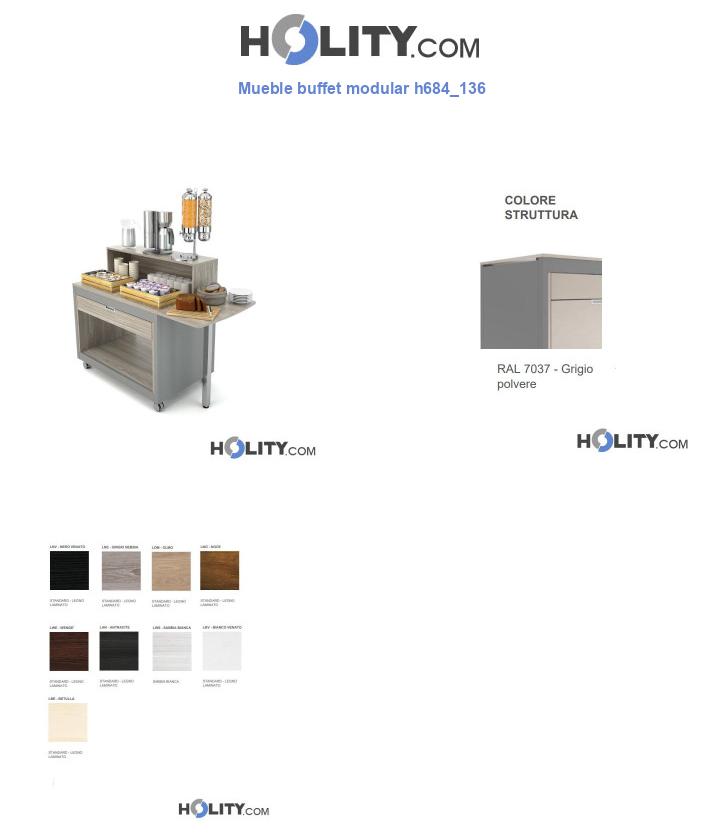 Mueble buffet modular h684_136