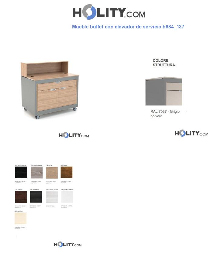 Mueble buffet con elevador de servicio h684_137