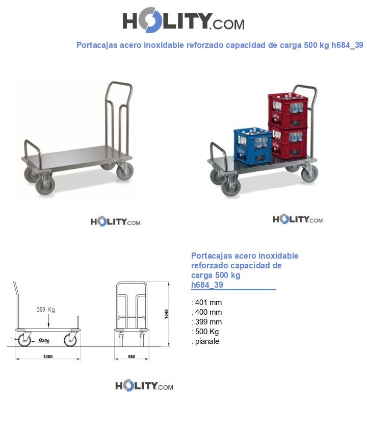 Portacajas acero inoxidable reforzado capacidad de carga 500 kg h684_39