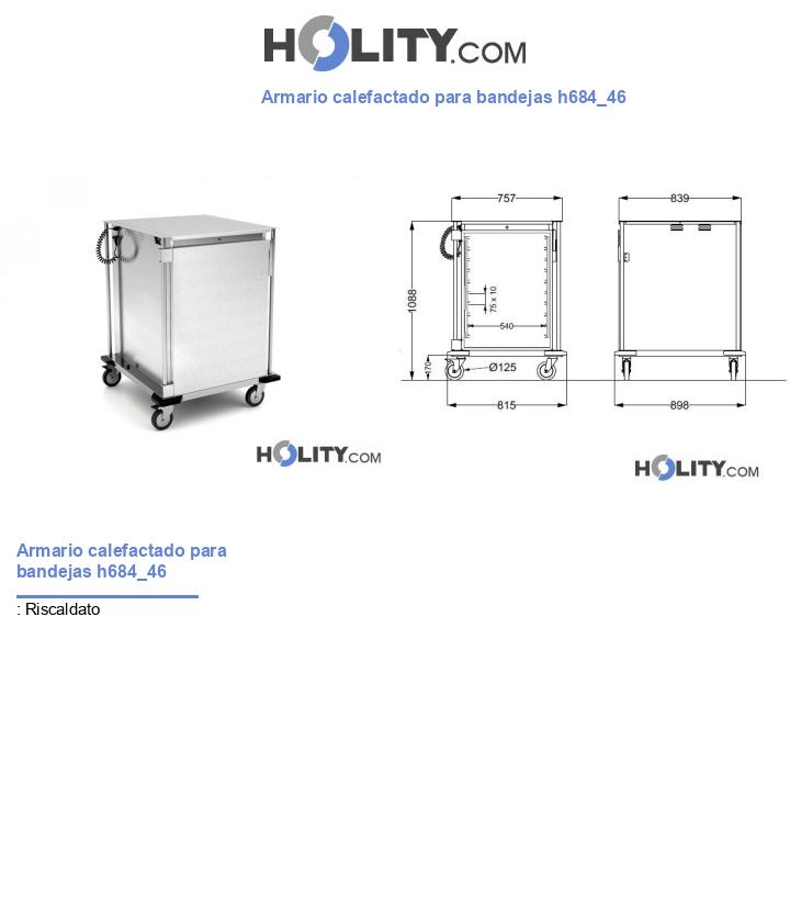 Armario calefactado para bandejas h684_46