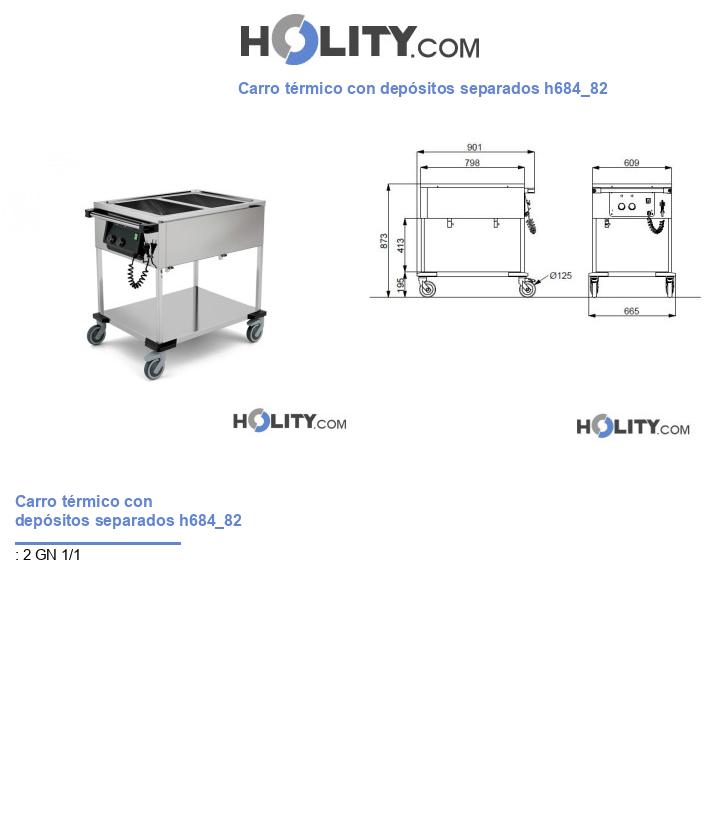 Carro térmico con depósitos separados h684_82