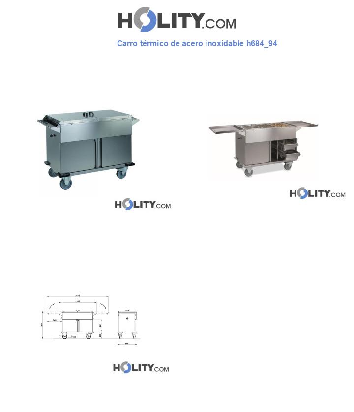 Carro térmico de acero inoxidable h684_94