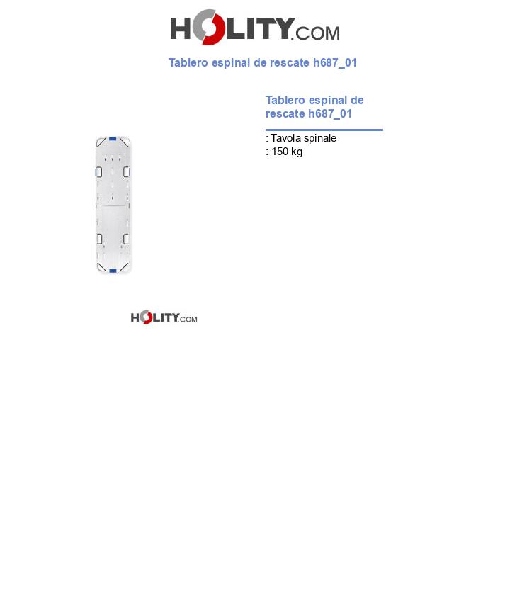 Tablero espinal de rescate h687_01