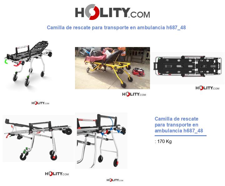 Camilla de rescate para transporte en ambulancia h687_48