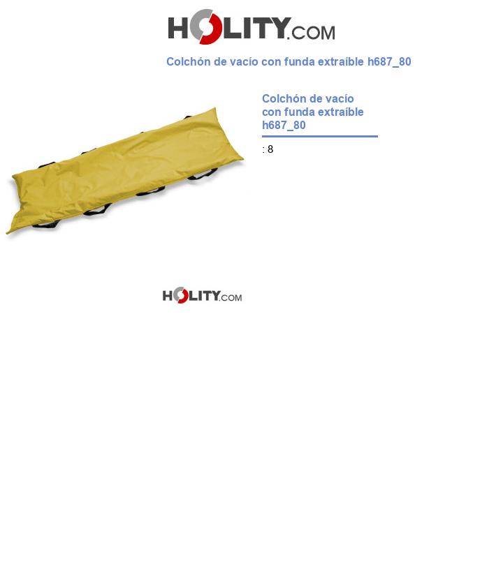 Colchón de vacío con funda extraíble h687_80