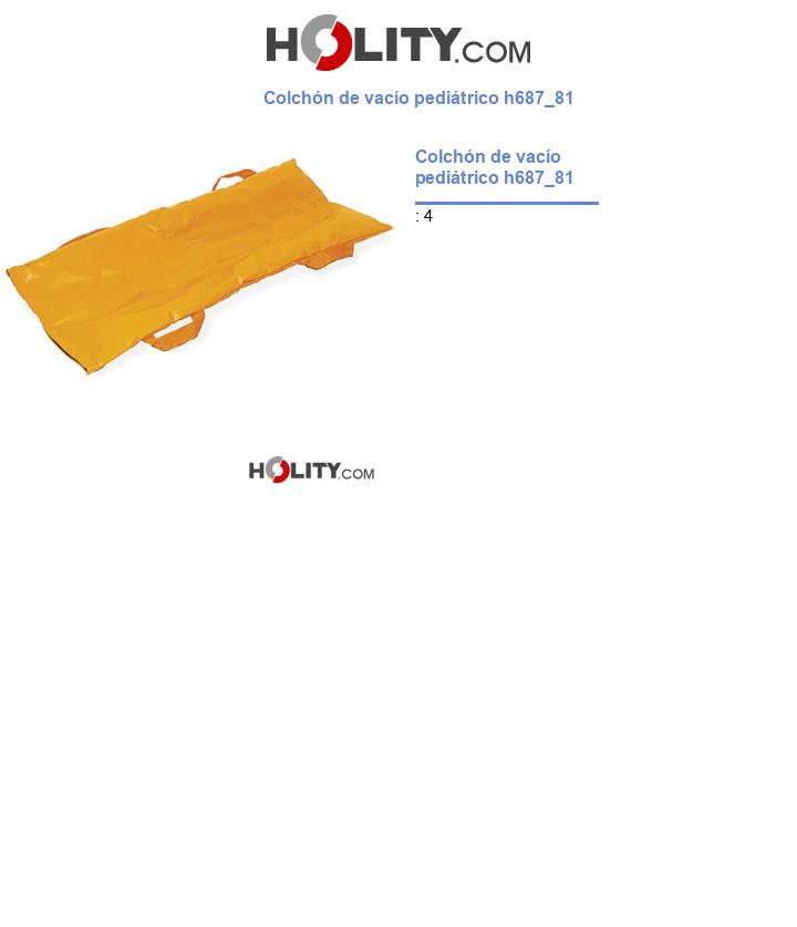 Colchón de vacío pediátrico h687_81