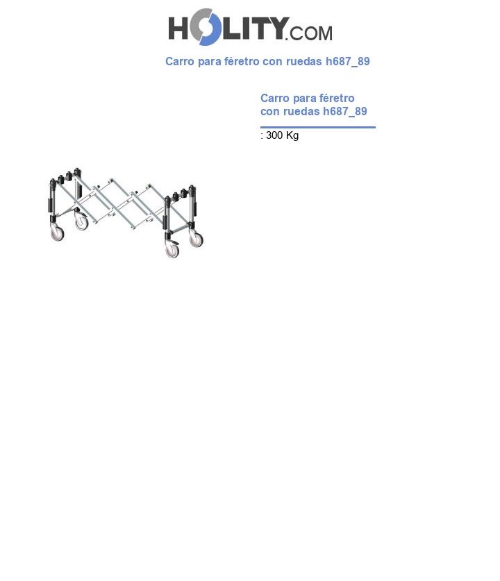 Carro para féretro con ruedas h687_89