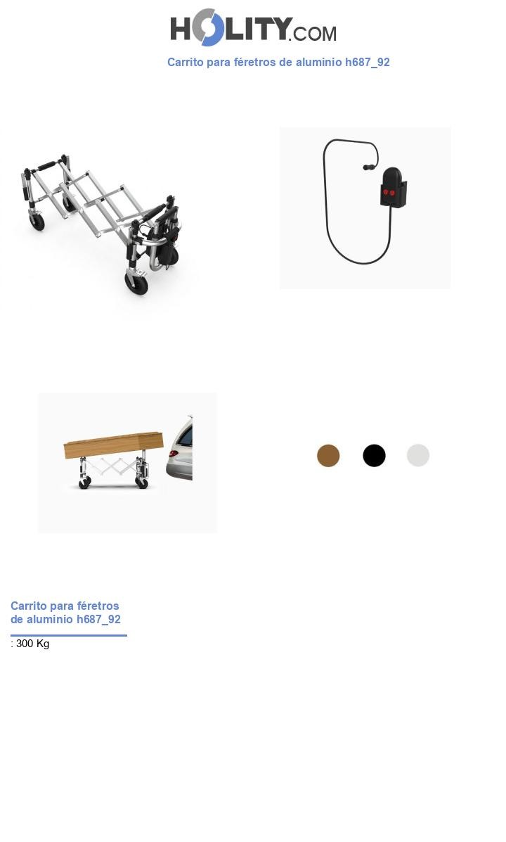 Carrito para féretros de aluminio h687_92