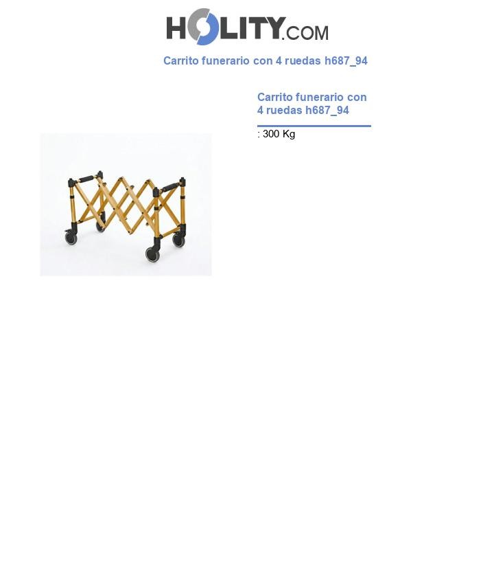 Carrito funerario con 4 ruedas h687_94