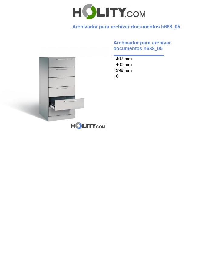 Archivador para archivar documentos h688_05