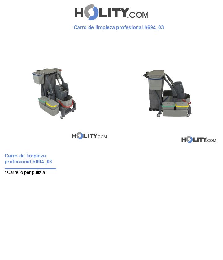Carro de limpieza profesional h694_03