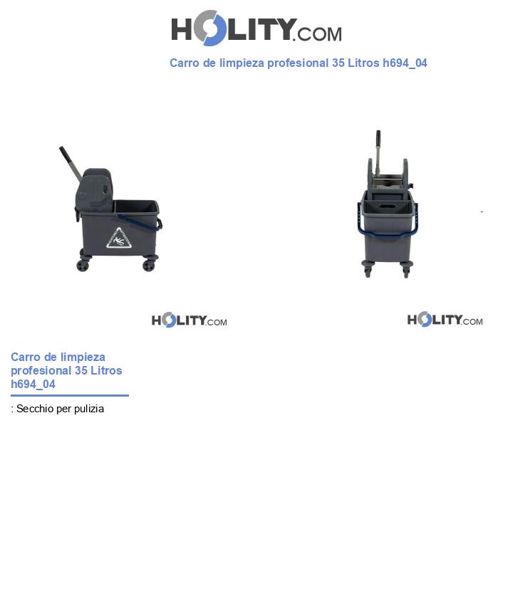 Carro de limpieza profesional 35 Litros h694_04