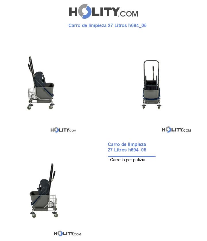 Carro de limpieza 27 Litros h694_05