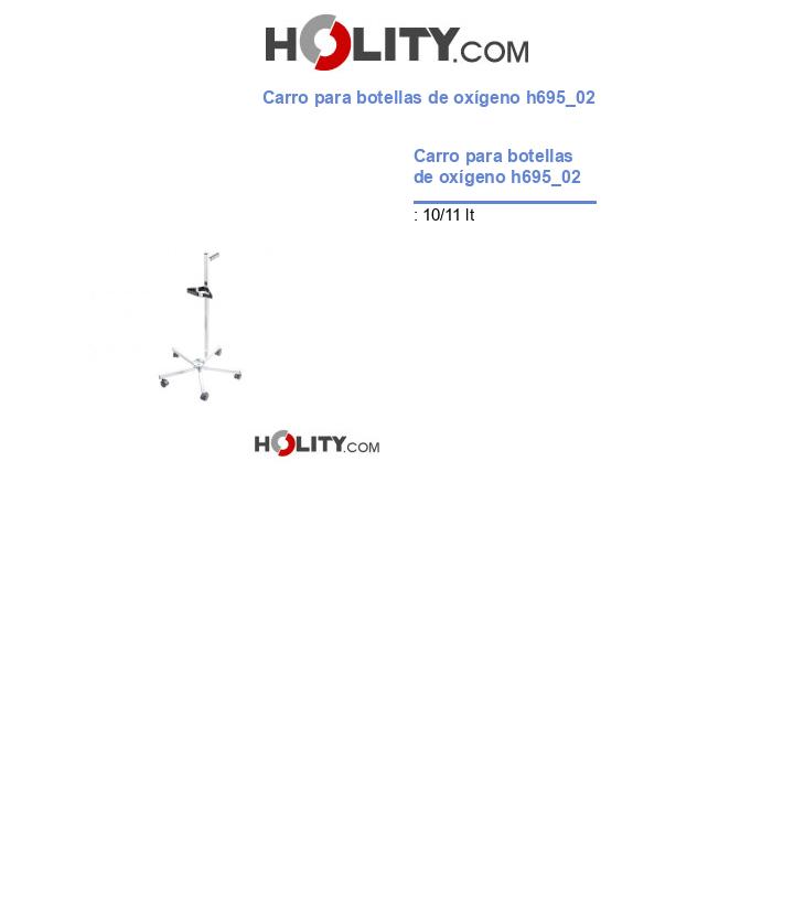 Carro para botellas de oxígeno h695_02