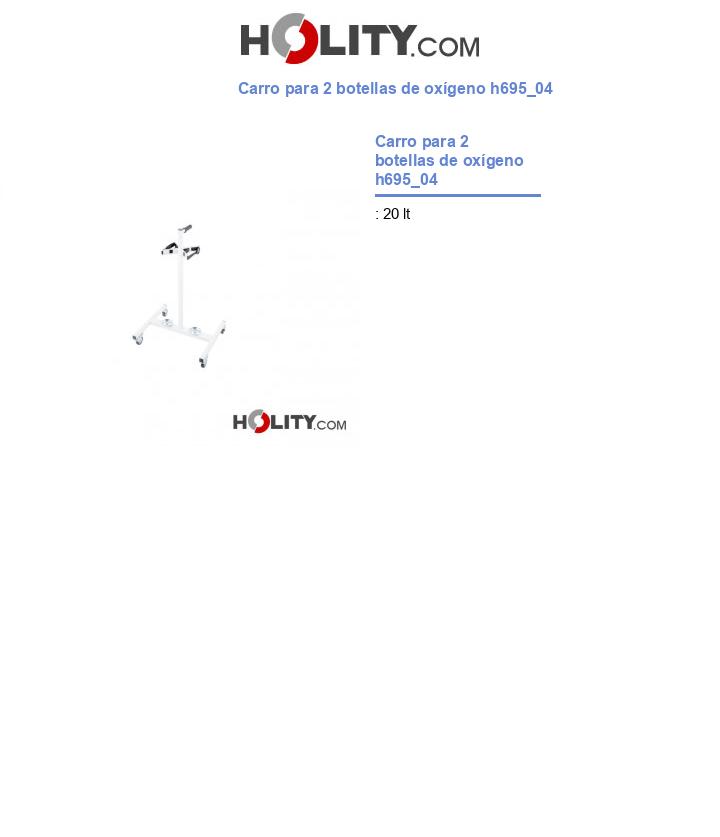 Carro para 2 botellas de oxígeno h695_04