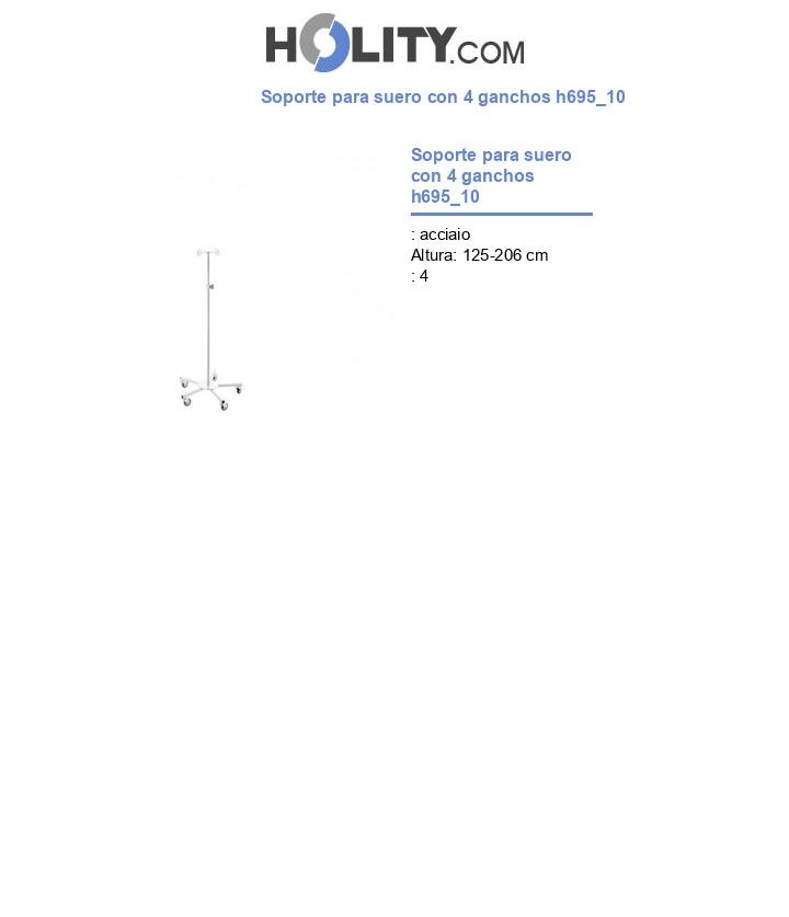Soporte para suero con 4 ganchos h695_10