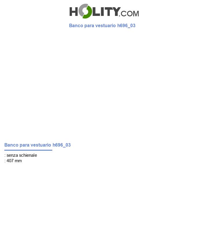 Banco para vestuario h696_03