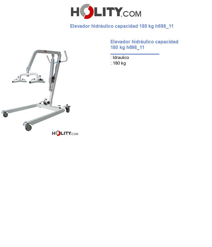 Elevador hidráulico capacidad 180 kg h698_11