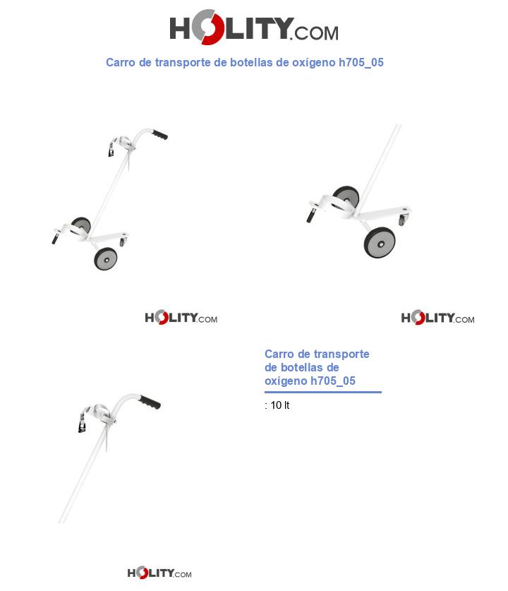 Carro de transporte de botellas de oxígeno h705_05
