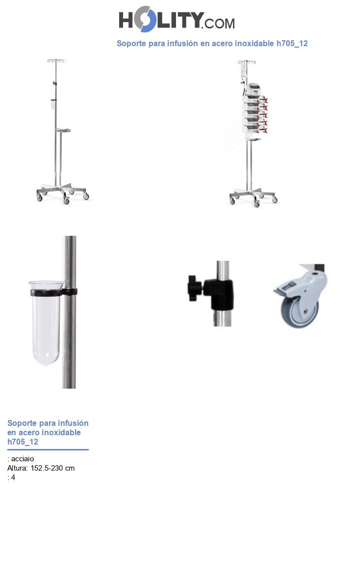Soporte para infusión en acero inoxidable h705_12