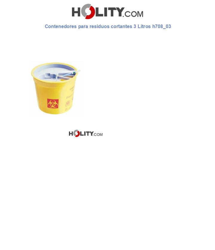 Contenedores para residuos cortantes 3 Litros h708_03
