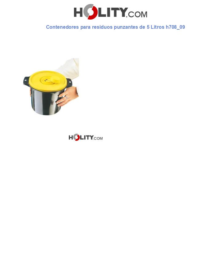 Contenedores para residuos punzantes de 5 Litros h708_09