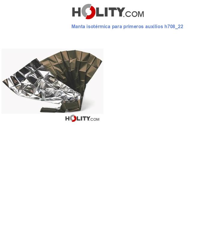 Manta isotérmica para primeros auxilios h708_22