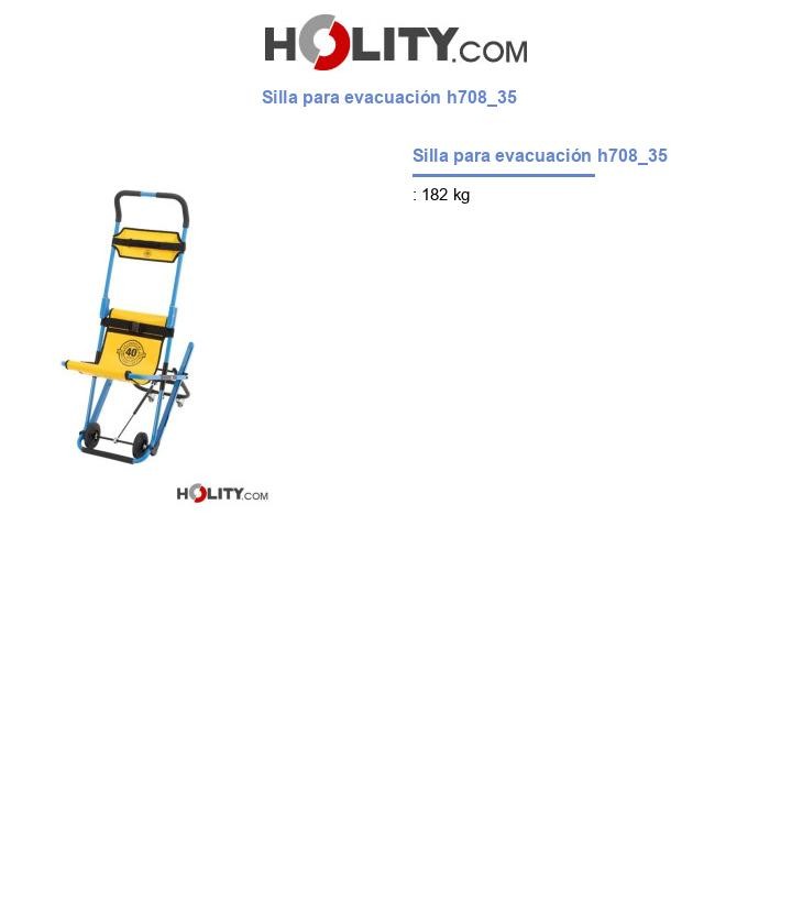 Silla para evacuación h708_35