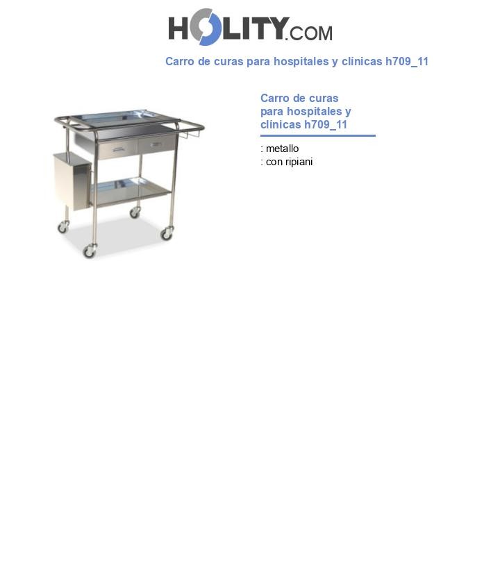 Carro de curas para hospitales y clínicas h709_11
