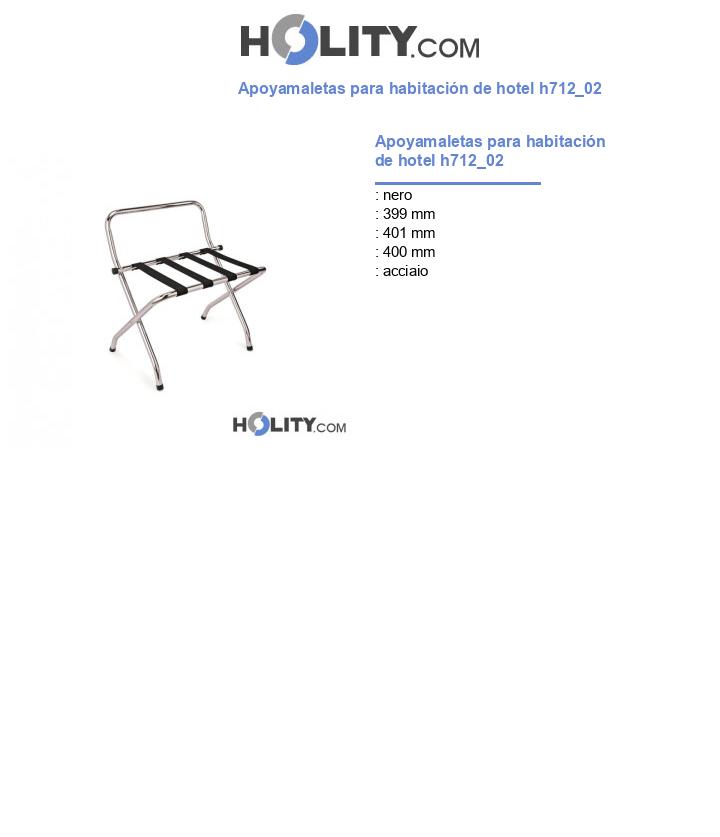 Apoyamaletas para habitación de hotel h712_02
