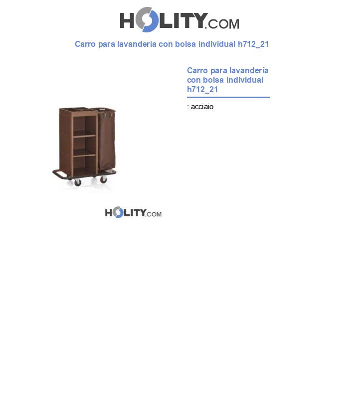 Carro para lavandería con bolsa individual h712_21