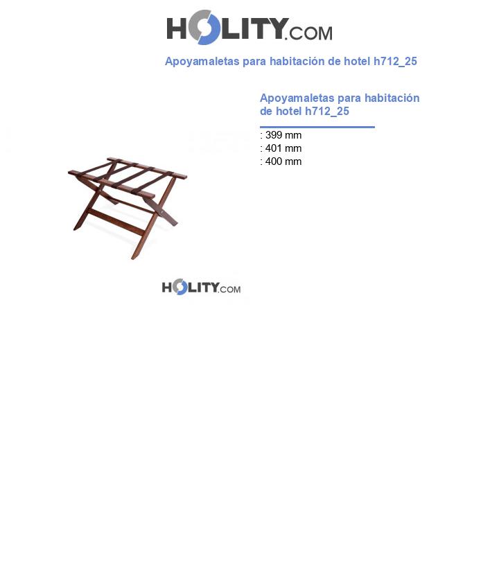 Apoyamaletas para habitación de hotel h712_25