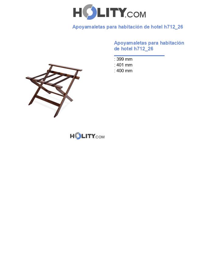 Apoyamaletas para habitación de hotel h712_26