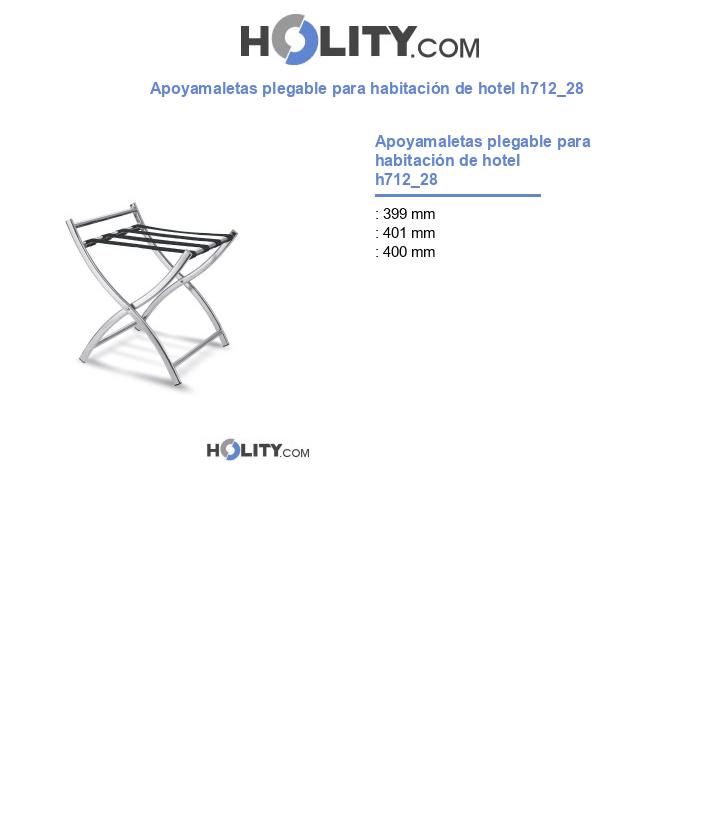 Apoyamaletas plegable para habitación de hotel h712_28