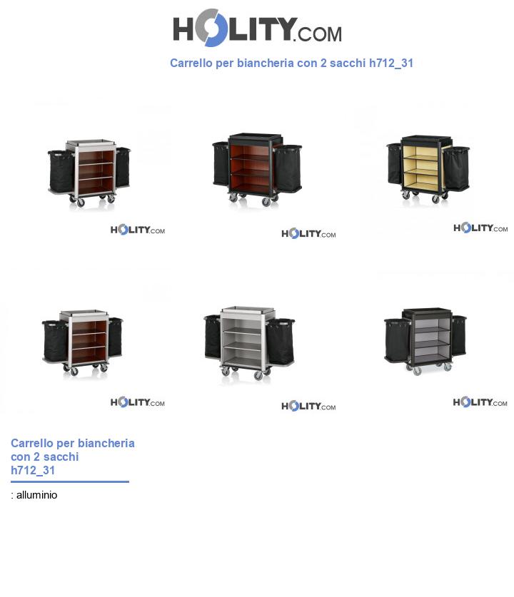 Carro de lavandería con 2 bolsas h712_31