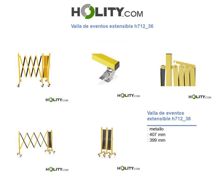 Valla de eventos extensible h712_36