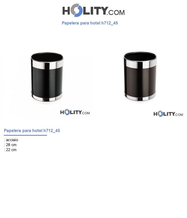 Papelera para hotel h712_45